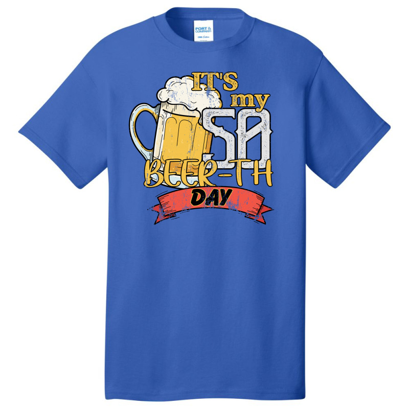 It Is My 50 Beer-th Day Basic T-shirt by autlu2024 | Artistshot