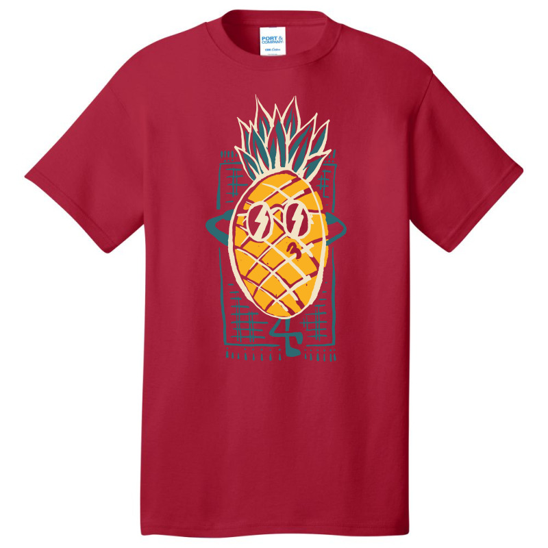 Pineapple Sunbathe Basic T-shirt by Quilimo | Artistshot