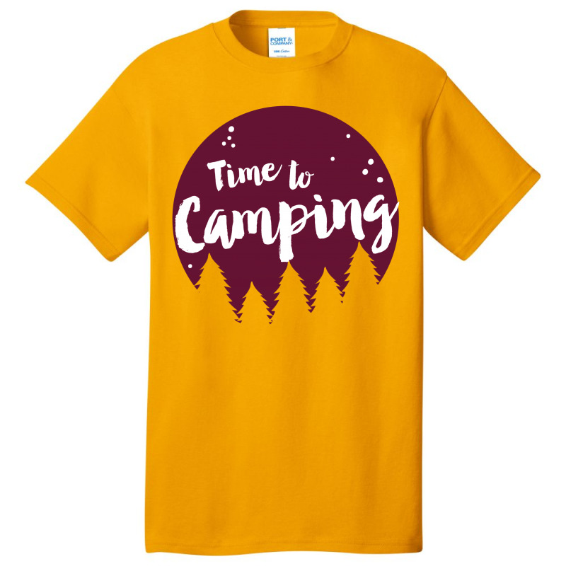 Camping Time Basic T-shirt by Perfect Designers | Artistshot