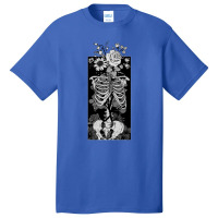 Gothic Flower And Bones Basic T-shirt | Artistshot