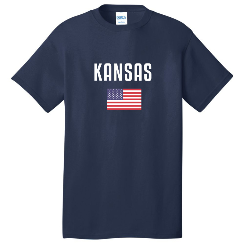 Kansas Basic T-shirt by Chris Ceconello | Artistshot