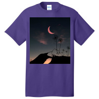 Night And Woman Basic T-shirt | Artistshot