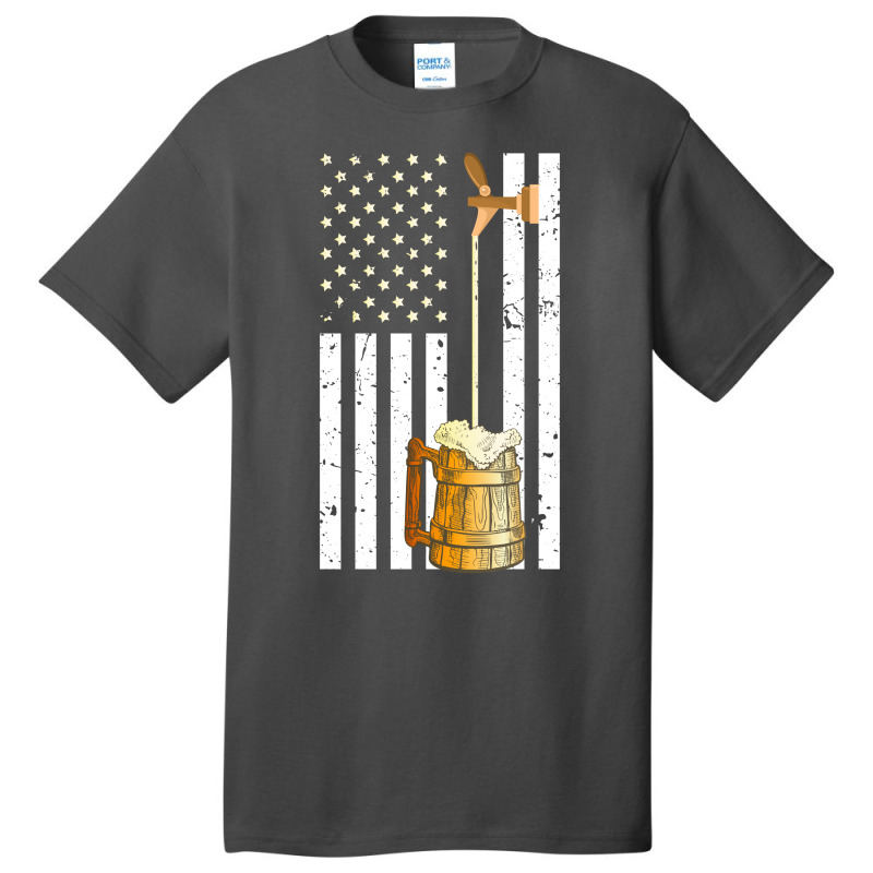 Craft Beer American Flag Usa Oktoberfest For Beer Drinkers Basic T-shirt | Artistshot