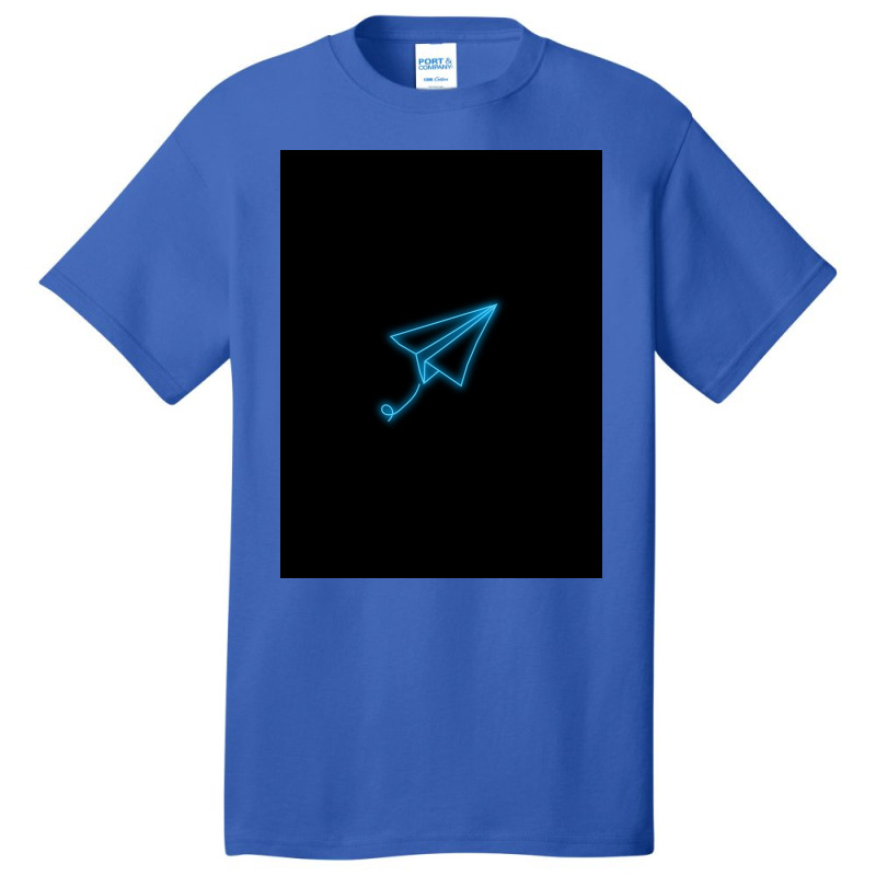 Neon  Paper Plane Basic T-shirt | Artistshot