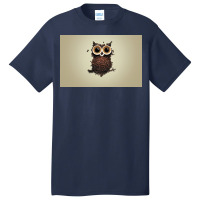 Artistic Coffee Funny Owls Basic T-shirt | Artistshot