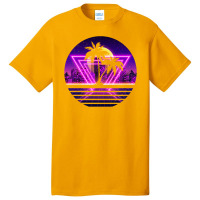 Vaporwave Palm Basic T-shirt | Artistshot