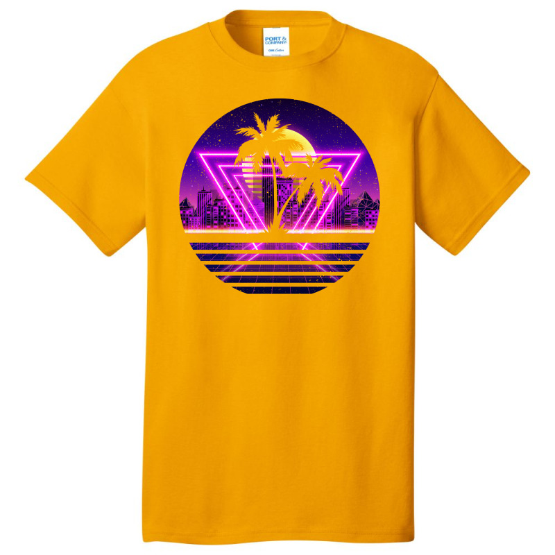 Vaporwave Palm Basic T-shirt by autlu2024 | Artistshot