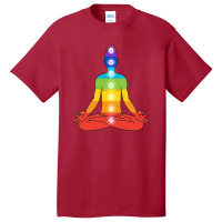 Meditating Man In Sitting Yoga Basic T-shirt | Artistshot