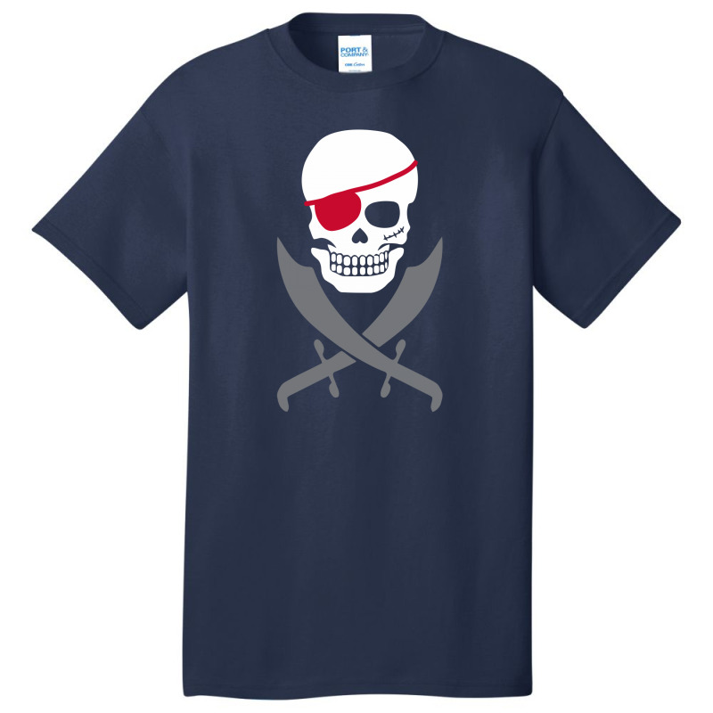 Pirate Skull Crossed Swords Funny Basic T-shirt | Artistshot