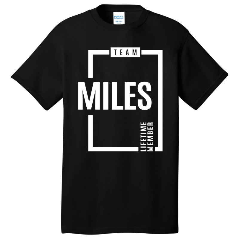 Miles Personalized Name Birthday Gift Basic T-shirt by cidolopez | Artistshot