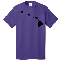 Hawaii Map Basic T-shirt | Artistshot