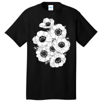 White Anemones Basic T-shirt | Artistshot