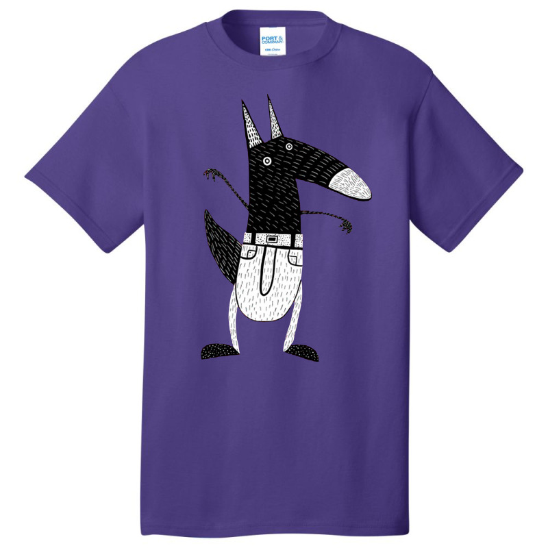 Funny Fox Basic T-shirt by Leona Art | Artistshot