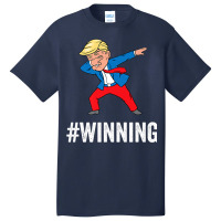 Trump Dabbing Winning Basic T-shirt | Artistshot