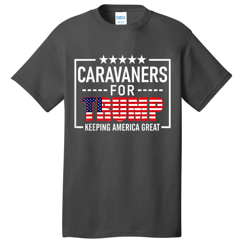 Caravaners For Trump Conservative Basic T-shirt | Artistshot