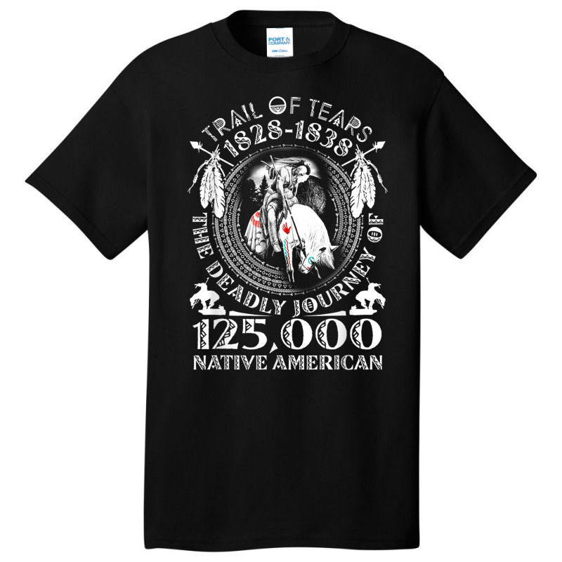 Trail Of Tears The Deadly Journey 125000 Native American Basic T-shirt | Artistshot