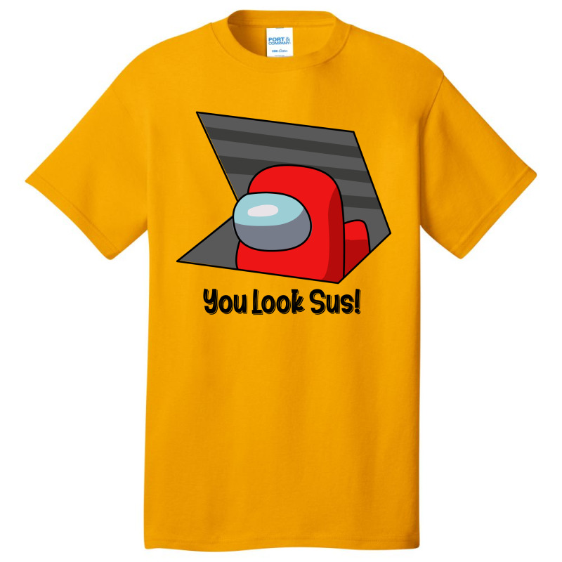 You Look Sus Red Basic T-shirt | Artistshot