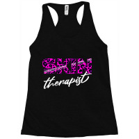 Skin Therapist Leopard Skin Care Cosmetology Esthe Racerback Tank | Artistshot