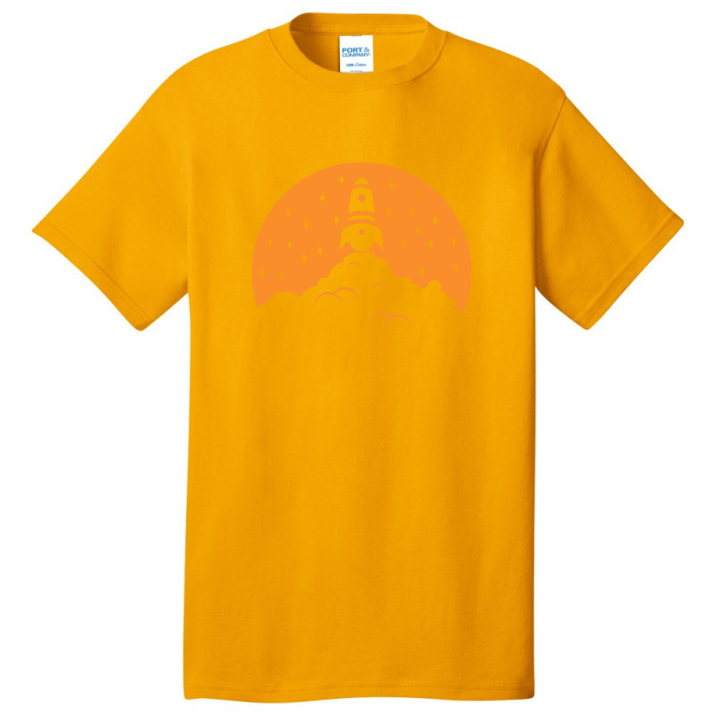 Rocket Launch Orange Basic T-shirt | Artistshot