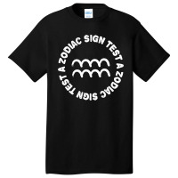 Aquarius Zodiac Basic T-shirt | Artistshot