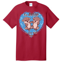 Otterly In Love Basic T-shirt | Artistshot