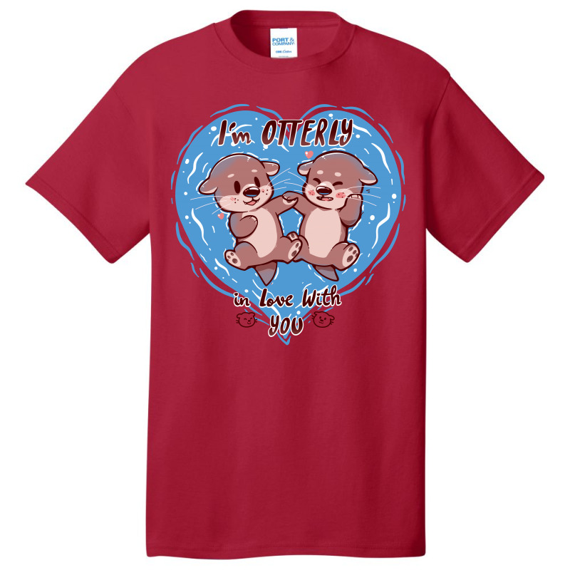 Otterly In Love Basic T-shirt | Artistshot