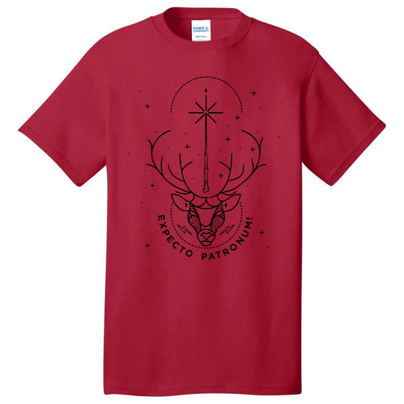 Stag Expecto Patronum Basic T-shirt by Kamprett Apparel | Artistshot