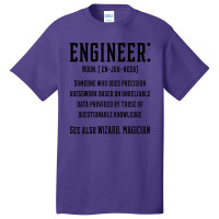 Engineer Funny Definition - Jobs Gift Occupation Basic T-shirt | Artistshot