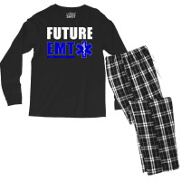 Future Emt Gift For Paramedic And Ems Technician T Shirt Men's Long Sleeve Pajama Set | Artistshot