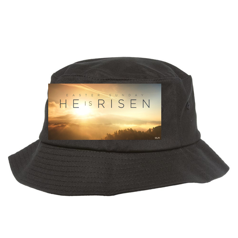 Holy Week And Easter Services,  Easter Sunday He Is Risen Bucket Hat | Artistshot