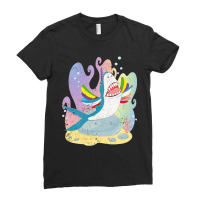 Sharkicorn Cute Ocean Animal Magical Shark Unicorn Ladies Fitted T-shirt | Artistshot