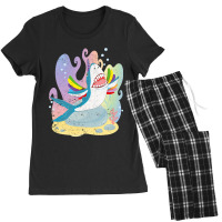 Sharkicorn Cute Ocean Animal Magical Shark Unicorn Women's Pajamas Set | Artistshot