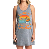 Pharmacy Cashier Job Funny Thanksgiving Tank Dress | Artistshot