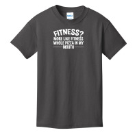 Fitness Whole Pizza In My Mouth Basic Youth T-shirt | Artistshot