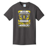 Never Underestimate The Strength Of A Sarcoma Cancer Warrior Basic Youth T-shirt | Artistshot