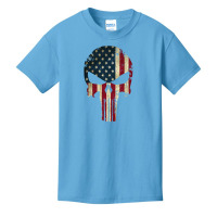 The Punisher American Flag Basic Youth T-shirt | Artistshot