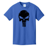 The Punisher Skull Black Basic Youth T-shirt | Artistshot