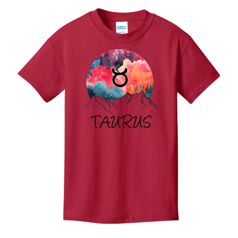 Taurus Zodiac Sign Basic Youth T-shirt by autlu2024 | Artistshot