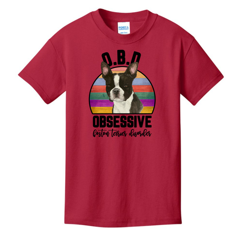 Obsessive Boston Terrier Disorder For Light Basic Youth T-shirt by autlu2024 | Artistshot