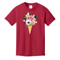 Flower Ice Cream Basic Youth T-shirt | Artistshot