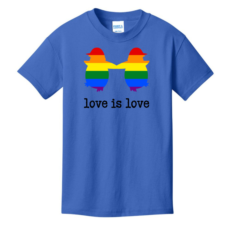 Love Is Love Penguin For Light Basic Youth T-shirt by autlu2024 | Artistshot