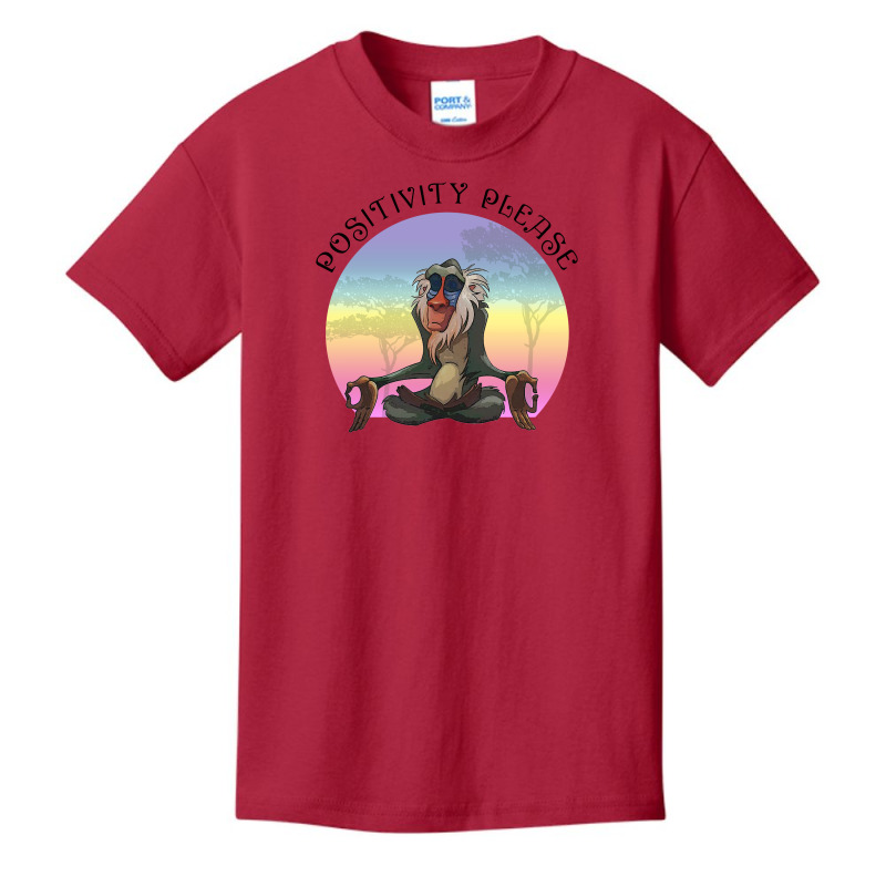 Positivity Please For Light Basic Youth T-shirt by autlu2024 | Artistshot