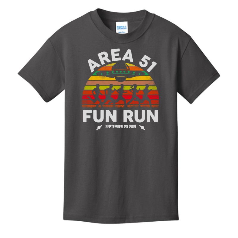 Area 51 Fun Run Funny Alien Raid Event Basic Youth T-shirt by scarlettzoe | Artistshot