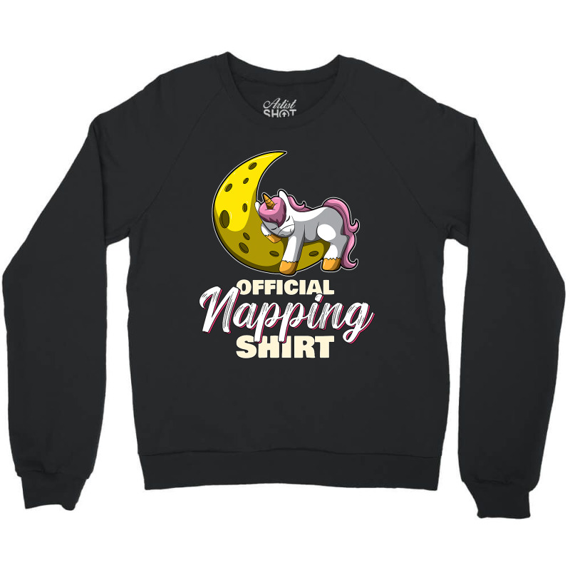 Sleeping Unicorn Nap Time Official Napping Crewneck Sweatshirt by ClementePare | Artistshot