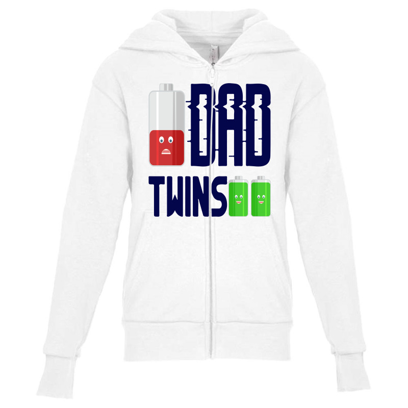 Dad Twins Youth Zipper Hoodie | Artistshot