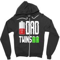 Dad Twins For Dark Zipper Hoodie | Artistshot