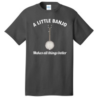 Banjo Bluegrass Music Traditional Musician Funny Gift Basic T-shirt | Artistshot