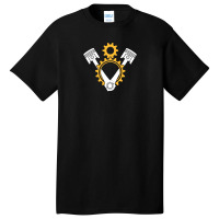 V8 Engine Pistons And Gears Basic T-shirt | Artistshot