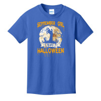 Halloween Costume This September Girl Loves Halloween Basic Youth T-shirt | Artistshot