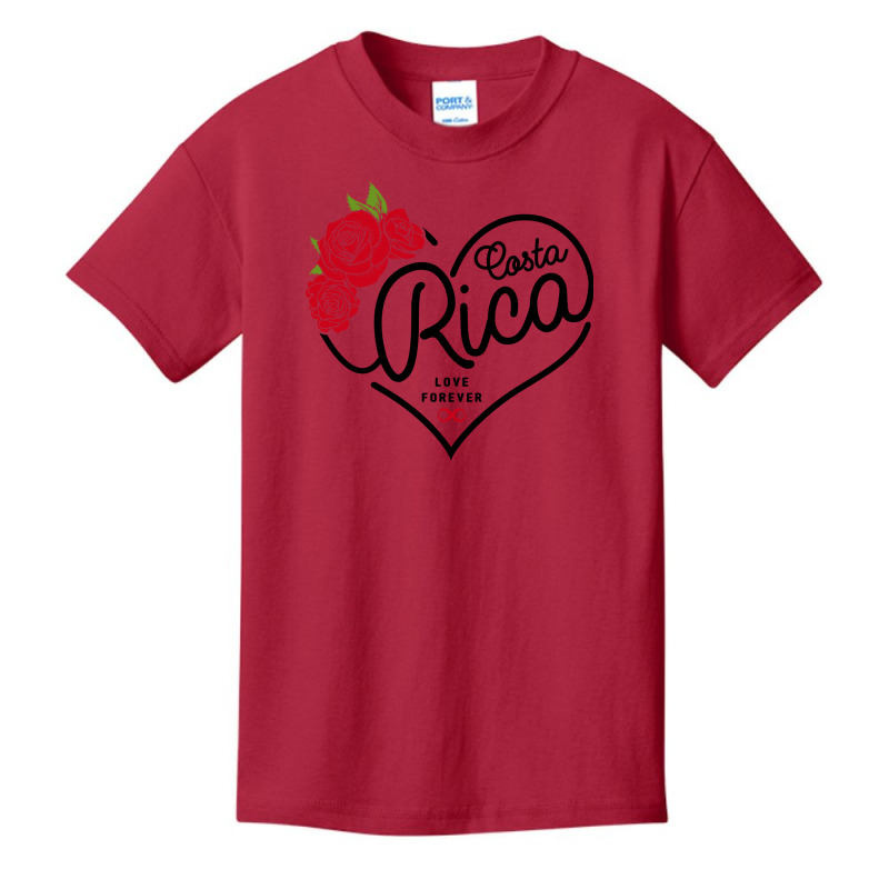 Costa Rica Love Forever Basic Youth T-shirt by honeysuckle | Artistshot